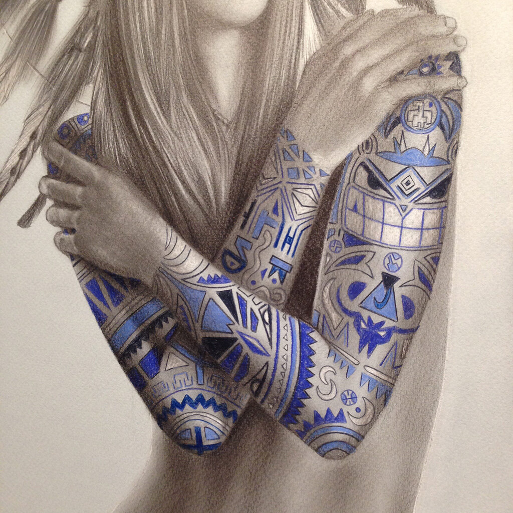 native girl tattoo 10